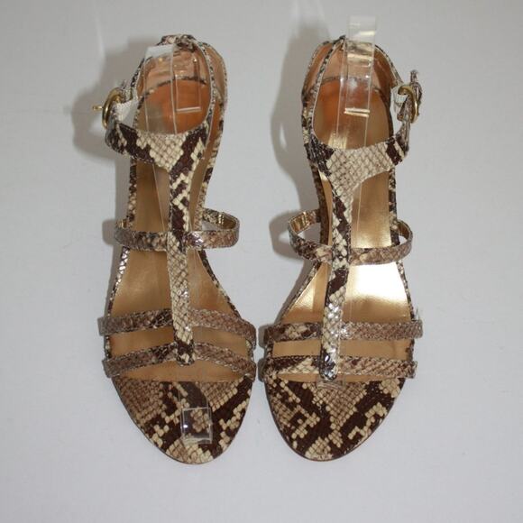 Coach Haydon Python Print High Heels Size 8.5 - Picture 9 of 14